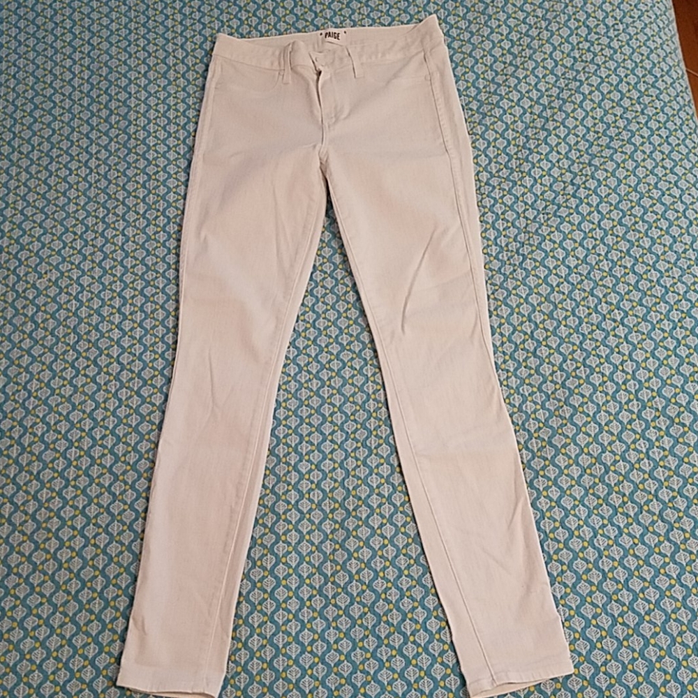 White Paige Verdugo Ultra Skinny Jeans - Picture 5 of 7